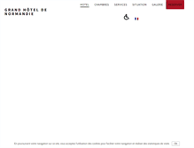 Tablet Screenshot of grand-hotel-de-normandie.com